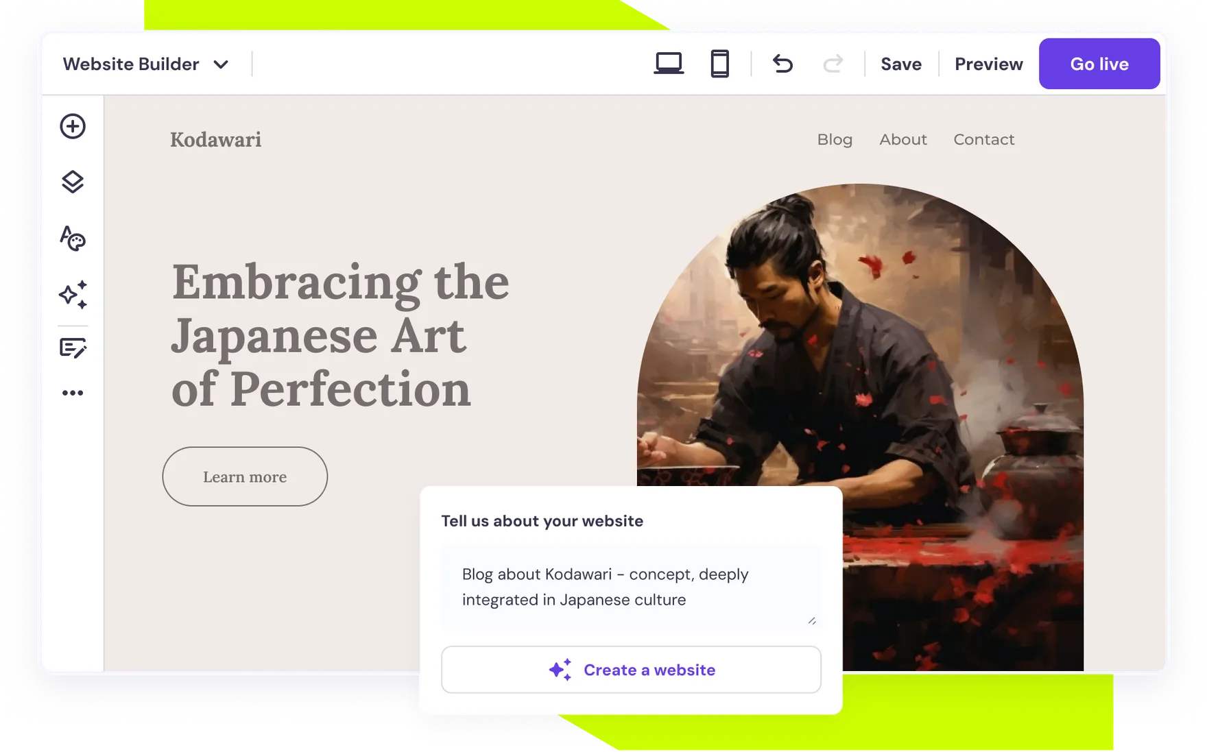 Your Words, Our AI Tools. Bring Your Blog to Life.